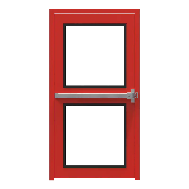 Porta con telaio in acciaio inox